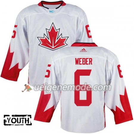 Kanada Trikot Shea Weber 6 2016 World Cup Kinder Weiß